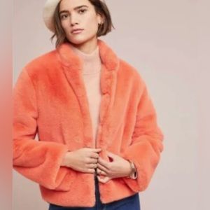 dRA Los Angeles ANTHROPOLOGIE Faux Fur Coat
